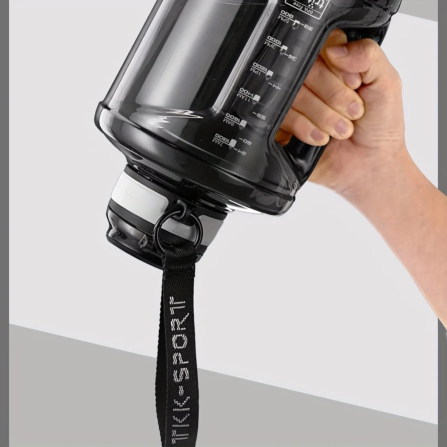 1800Ml Large Sports Plastic Water Bottle with Straw Lid Lock for Hydration, Gym Workouts, Outdoor Fitness, Travel, Camping