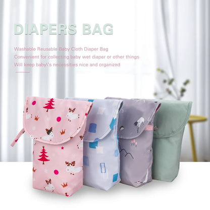 Baby Diaper Bag Outdoor Travel Portable Organizer Mini Nappy Bag Stroller Reusable Mummy Storage Diapers Handbag Baby Essentials