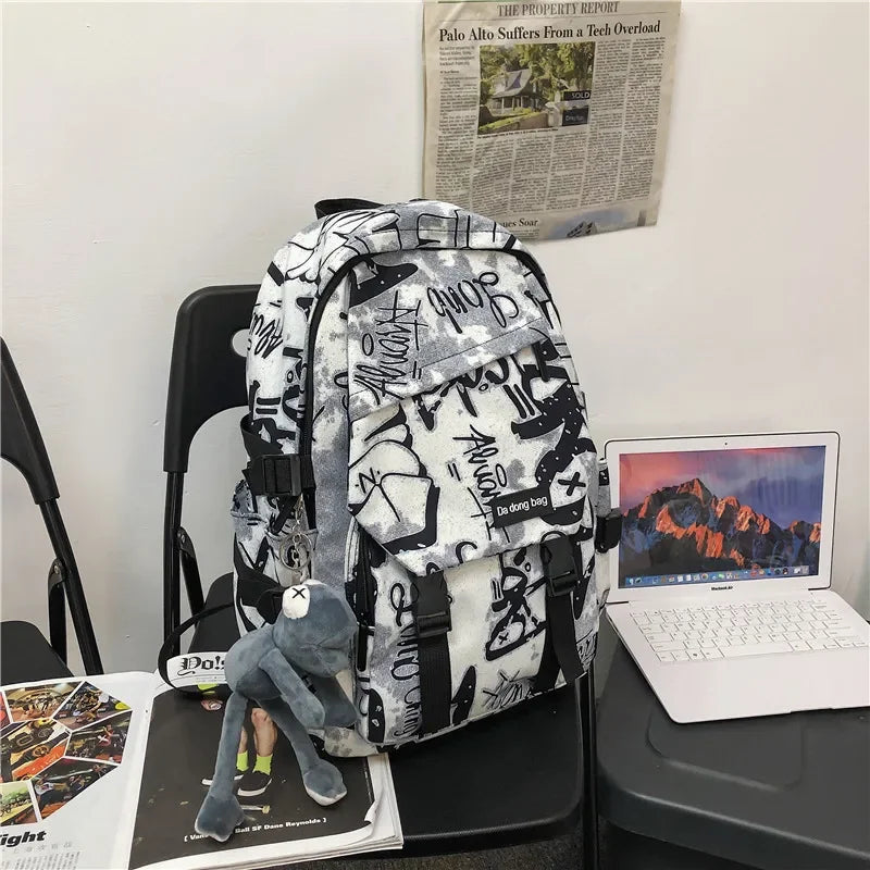 14 inches Large Capacity Leisure travel Backpack Male Cool Men's Casual College Student Schoolbag Males Junior Student