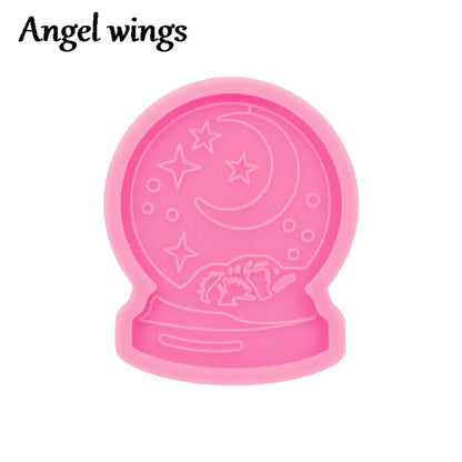 DY1206 African Tribal Symbols Badge Reel Mold Epoxy Resin, Medical,Medical, Physical Therapy, Pharmacy Nursing Chocolate Moulds