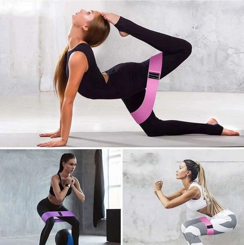 Resistance Hip Booty Bands Glute Thigh Elastic Workout Bands Squat Circle Stretch Fitness Strips Loops Yoga Gym Equipment
