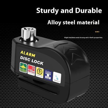 Bike Lock Bicycle Disc Brake Lock Alarm Protection Electric Bikes Locks Motorcycle Brake Disc Anti-theft Locks Cycling Equipment