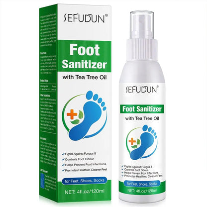 100ml Foot Deodorization Spray Removal Odor with Tea Tree Oil Foot Sanitizer Spray Moisturize Foot Drying Foot Odor Deodorant