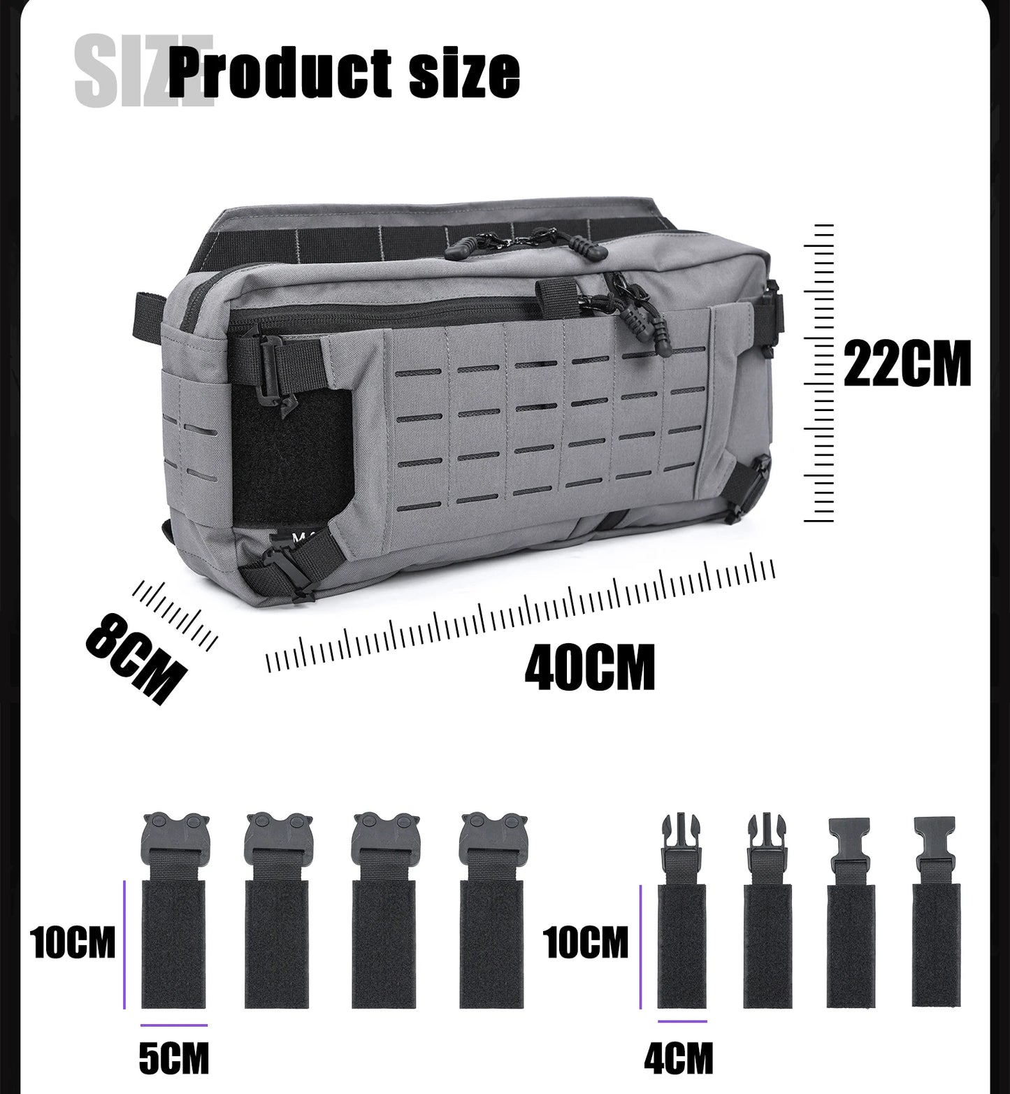 Tactical Backpack Hunting Gear 421X Chest Bag Sports Bags For Men Molle Hunting Camping Shoulder Sling Accessory Strap Outdoor