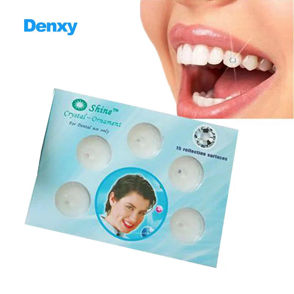2 Box Dental Crystal Tooth Stone Crystal Diamond Teeth Decoration Jewelry Teeth Whitening Ornament Dental Bracket Orthodontic