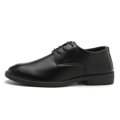 Men's Shoes Black Leather Men's Formal Shoes Oxford Wedding Party Office Business Shoes Plus Size Fashionable and Comfortable