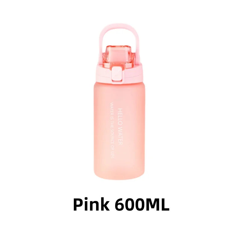 Sports Water Bottle Fitness Water Bottle Portable Outdoor Water Cup Reusable Water Bottle With Flip Top Lid Travel Water Bottle