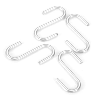 100Pcs Multifunctional Mini S-Shaped Hooks Bathroom Kitchen Household Hanger Storage Holder Organizer Hook Rails Metal S Hanging