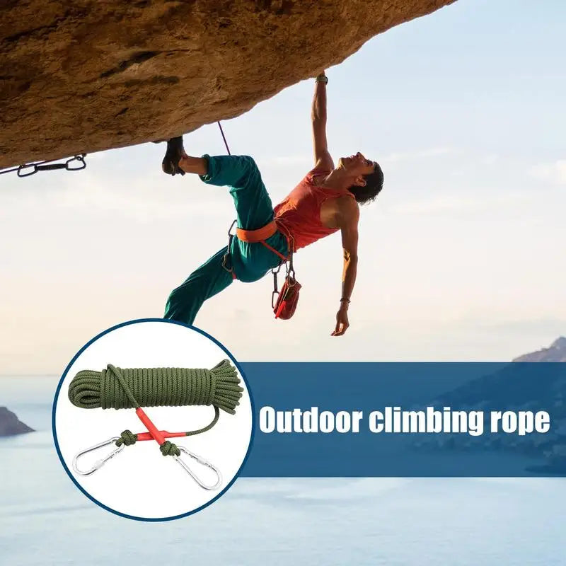 Climbing Rope 5m/16ft Outdoor Safety Nylon Ropes Outdoor Gear Working Protection Paracord For Escape Rescue Survival Parachute
