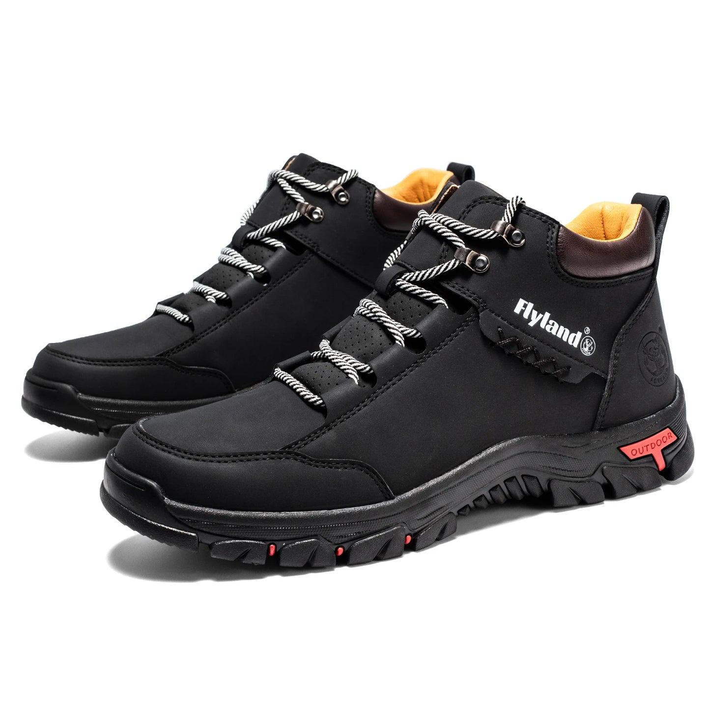 FLYLAND Fashionable  Ankle Boots Men Casual Sneakers Work Office Shoes