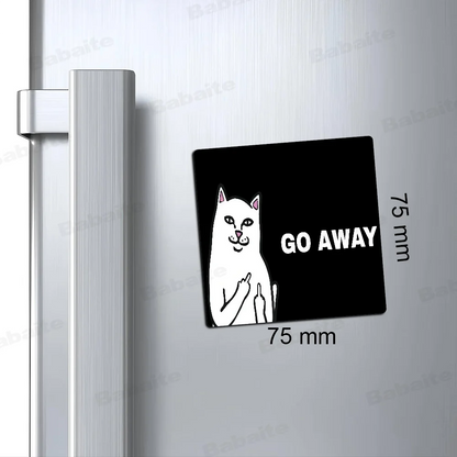 Cat R-Ripndips Fridge Photo Fridge Magnet Square Stickers Personalize Home Decor Souvenirs Gift