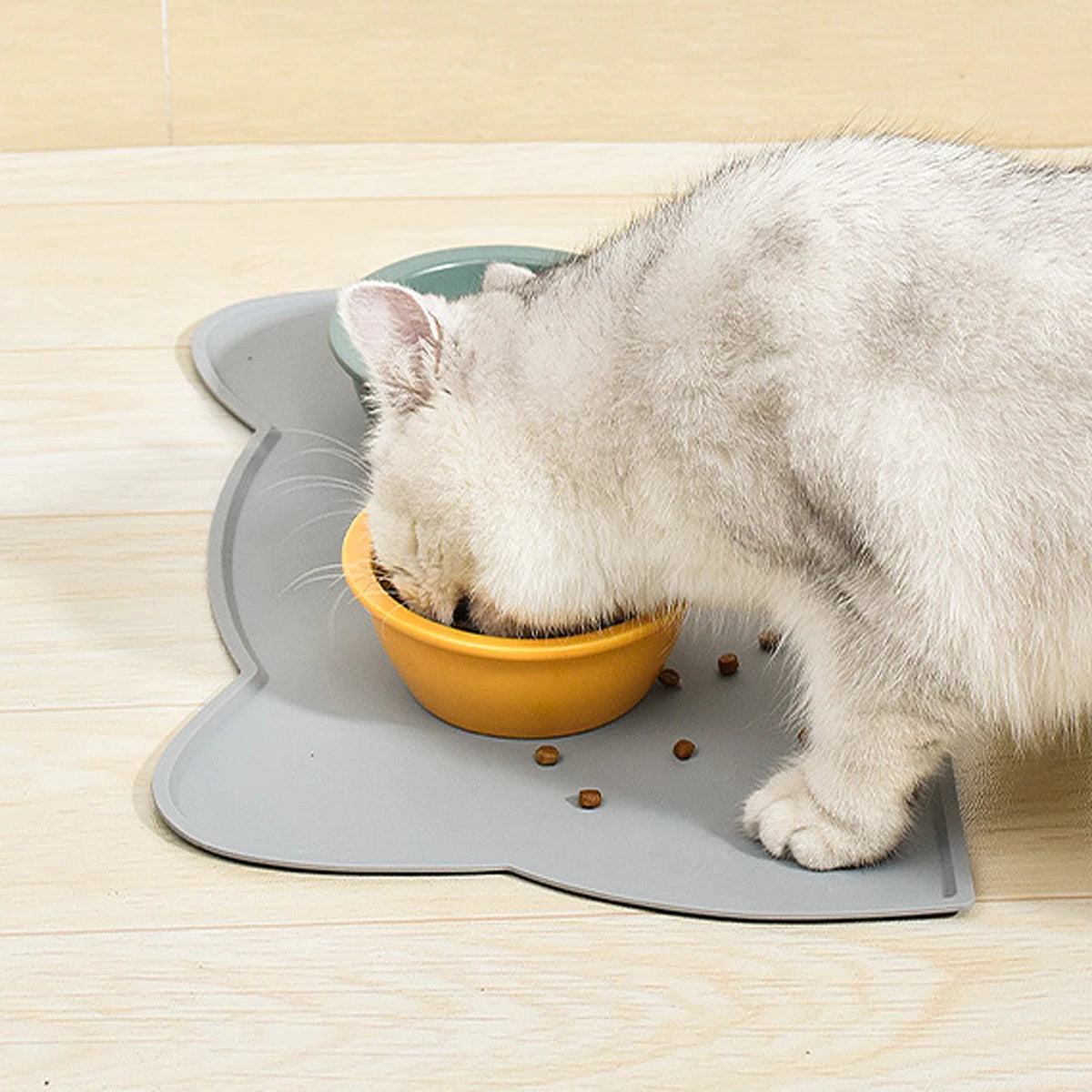 Silicone Pet Feeding Dog Cat Bowl Food Mat Non-Stick Waterproof Pet Food Feeding Pad Puppy Feeder Tray Water Cushion Placemat