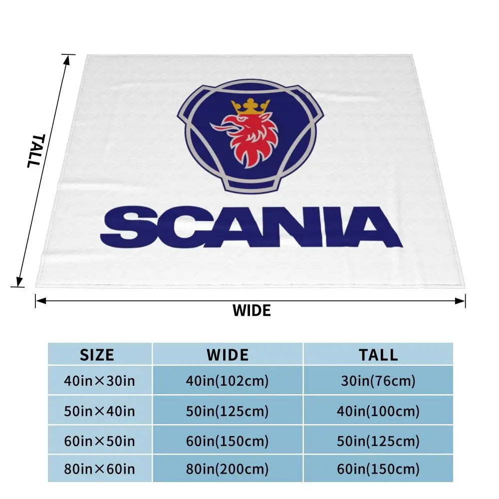 Sweden Saabs Scanias Blankets Fleece Winter Portable Lightweight Thin Throw Blanket for Bedding Travel Bedspread