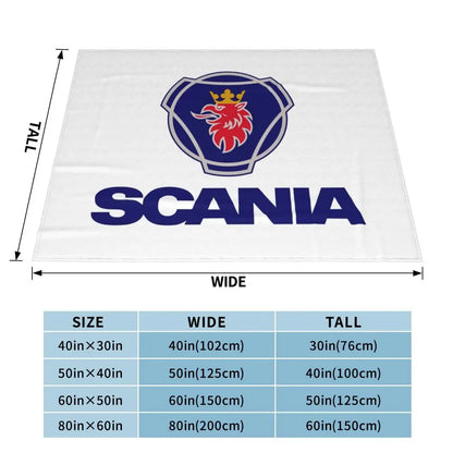 Sweden Saabs Scanias Blankets Fleece Winter Portable Lightweight Thin Throw Blanket for Bedding Travel Bedspread