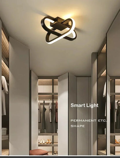 LED Strip Aisle Ceiling Lights Modern Minimalist Living Room Lamps For Balcony Entrance Staircase Home lighting Led 3 color