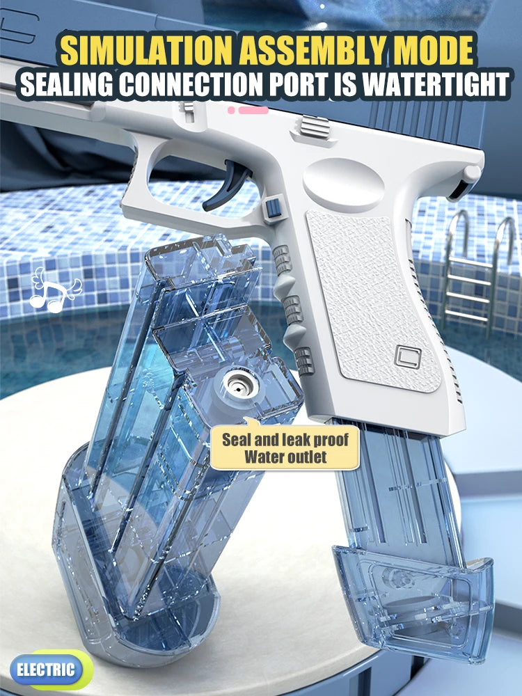 Electric Water Gun Toy Portable Automatic  Electric Burst Water Gun Kids Outdoor Water Toys