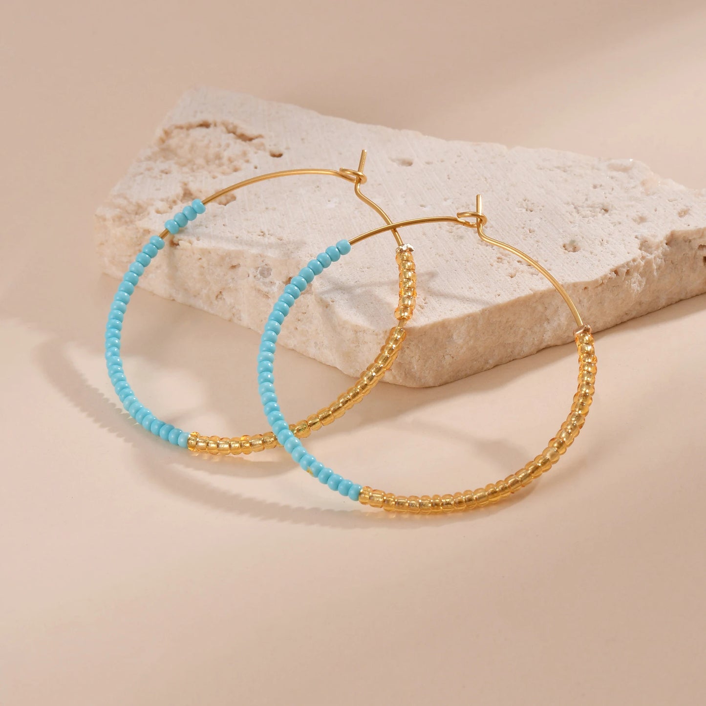 Bohemian Fashion Colored Beaded Earrings Exquisite Round earring For Women Handmade Summer Beach Jewelry Accessories Gifts