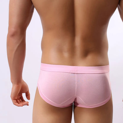 Mens Sexy Modal Underwear Briefs Men Low Rise U convex Pouch Brief Underpants Men Breathable Briefs