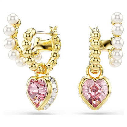 2025 Fashionable Party Accessories: Heart - Design Diamond - Inlaid Necklace, Bracelet and Earrings Set for Ladies