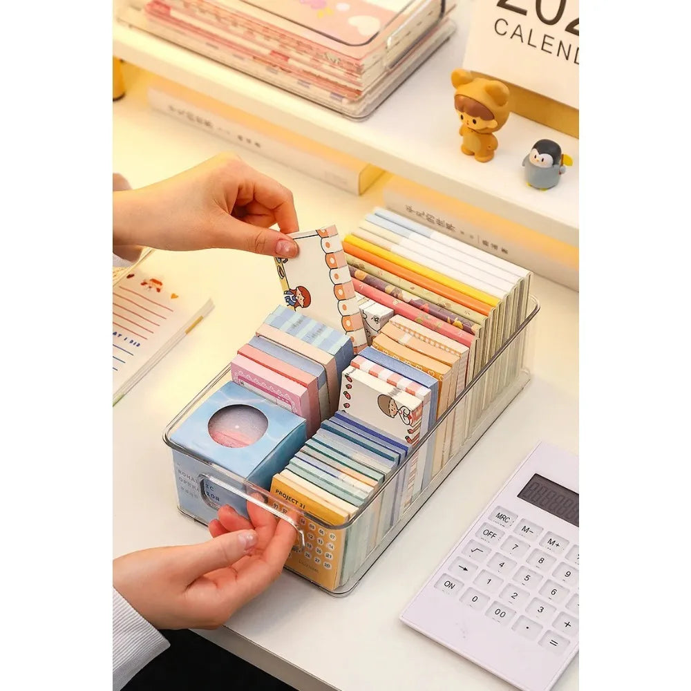 Drawer Organizer Bin Clear Stackable Fruit Food Jars Book Cosmetic Jewelry Storage Box Transparent Fridge Storage Bin Containers