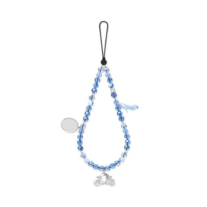 Blue High Heels Beads Phone Straps Short Lanyard Phone Hanging Chain