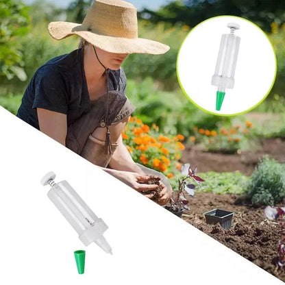 1pc Handheld Seed Dispenser, Mini Manual Seeder Tool for Garden Planting, Flower Pot & Garden Bed Essential Gardening Supplies