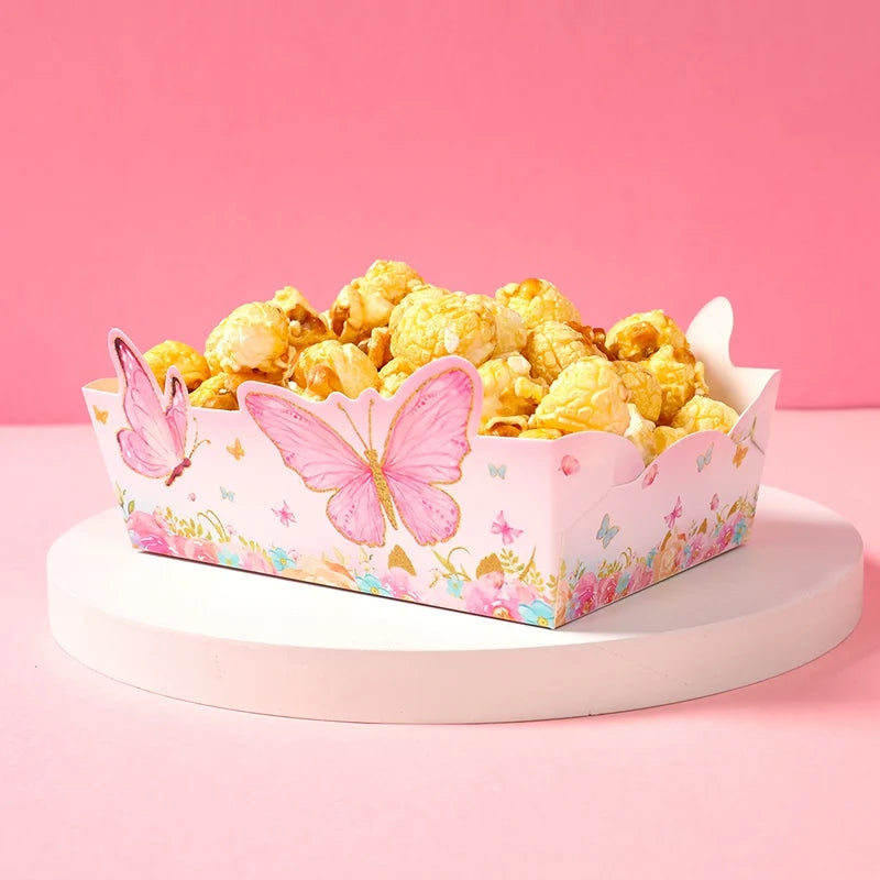 Butterfly Party Snack Tray Butterfly Birthday Party Decoration Kids Girls Birthday Party Supplies Baby Shower Party Decoration
