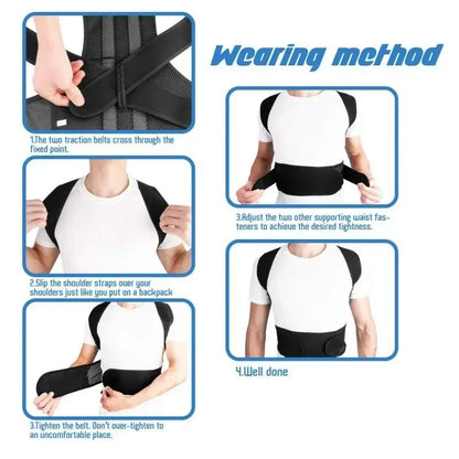 Men's AND WOMEN'S Scoliosis Corrector Kyphosis Corrector Student Adult Posture Corrector Anti-kyphosis Fixed Strap