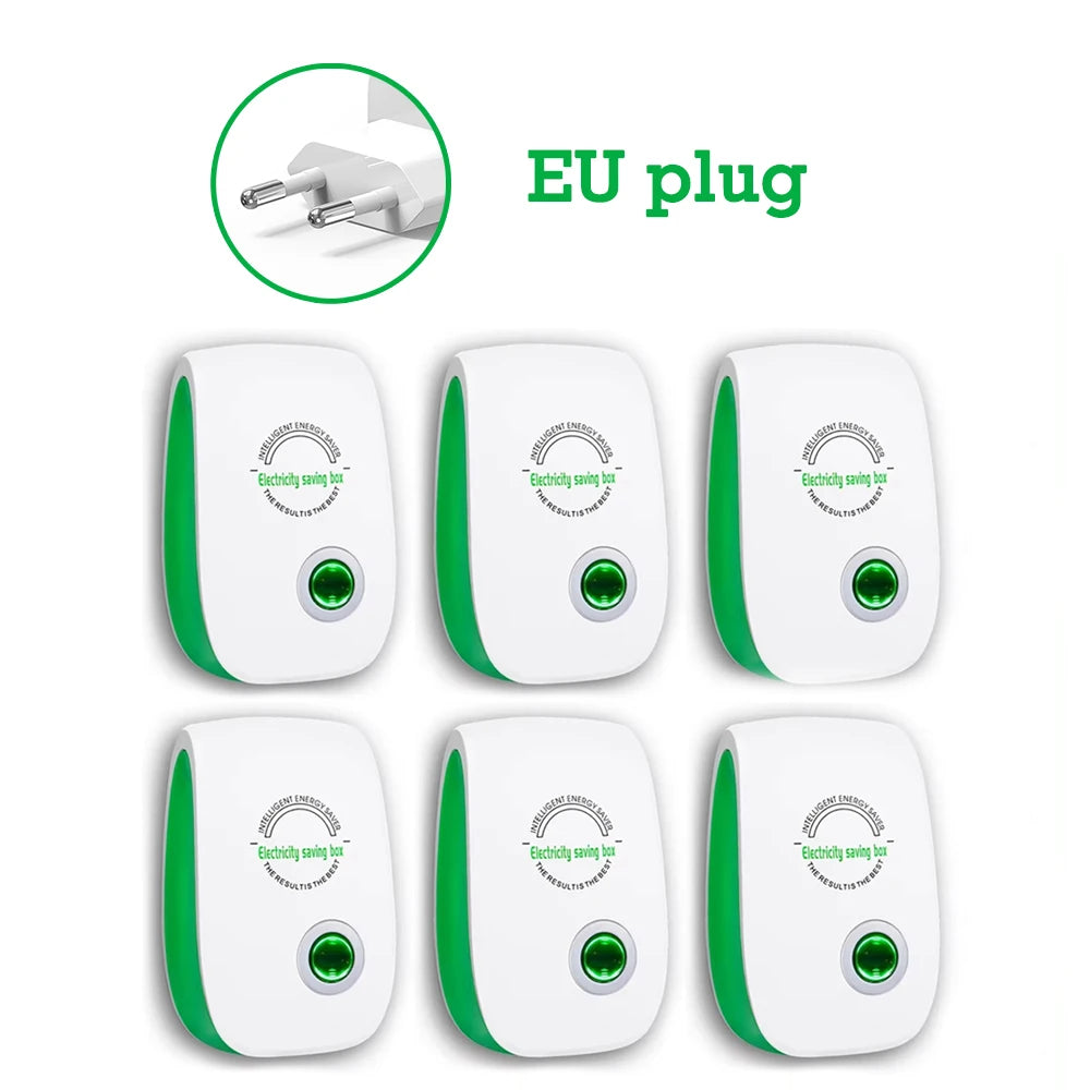 Electricity Saving Box US/EU Adapter Intelligent Power Factor Saving Device Smart Power Saver Cost Reducing Home Office