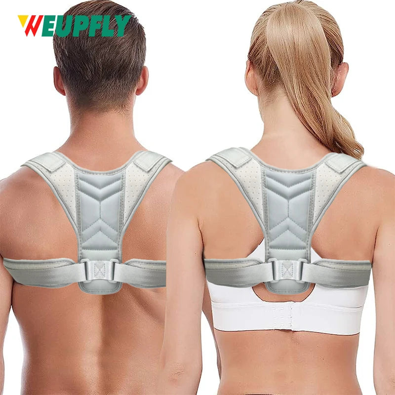 1Pcs Adjustable Posture Corrector Belt for Men & Women - Upper Back, Spine & Shoulder Support for Home, Office - Improve Posture