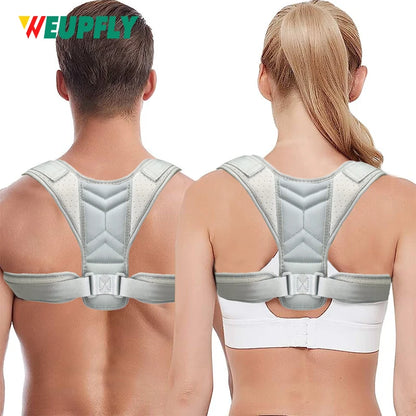 1Pcs Adjustable Posture Corrector Belt for Men & Women - Upper Back, Spine & Shoulder Support for Home, Office - Improve Posture