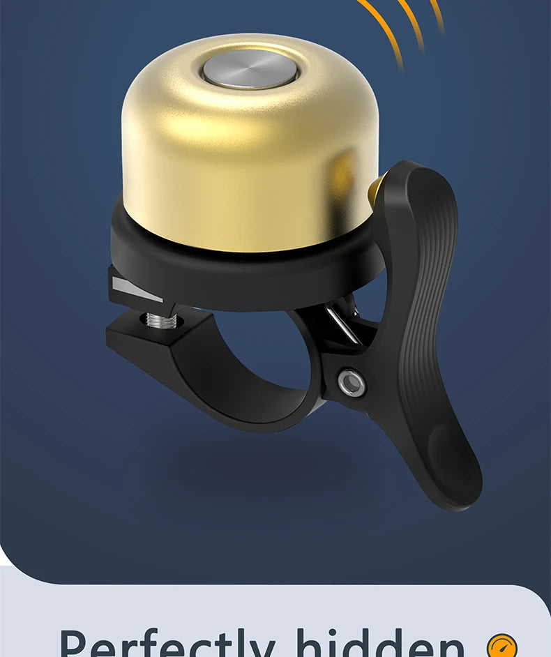 TWOOC Bicycle Bell for Apple AirTag | Holder Hidden in Bell | Bicycle Anti-Theft | Road Approved | Tool Included