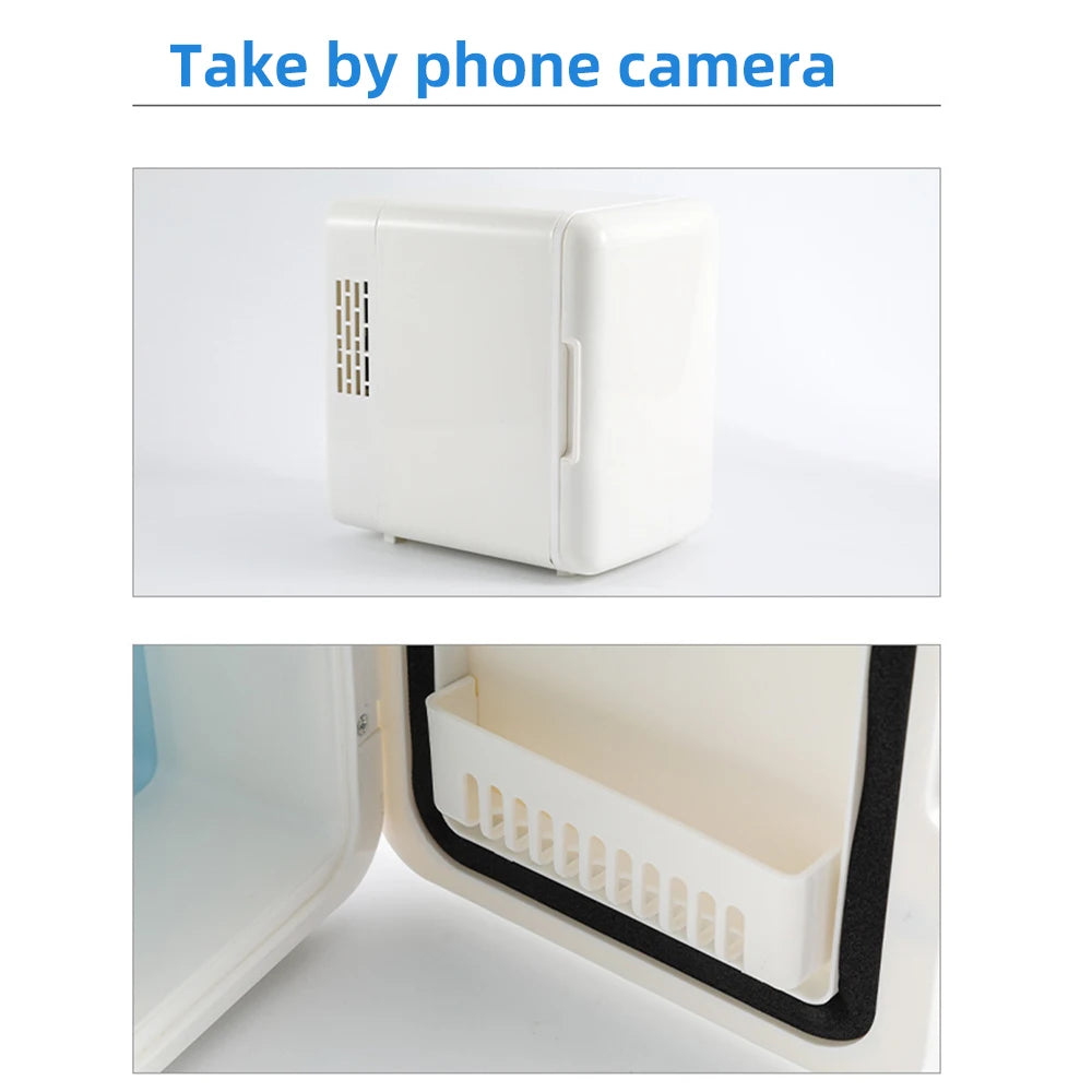 4L Mini Multifunction Refrigerator Cosmetics Mask Beverage Dormitory Refrigerators Cooler Warmer Beauty Fridge for Car