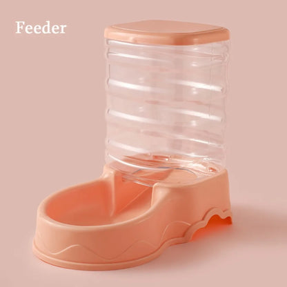 3.8L Automatic Pet Feeder Large Cat Dog Food Dispenser Water Fountain Drink Bowl
