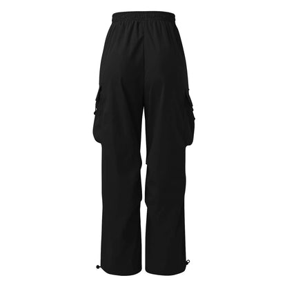 Cargo Pants For Men Baggy Long Pants,Men'S Parachute Cargo Pants Lightweight Pants Drawstring Loose Fit Hiking Casual Pants