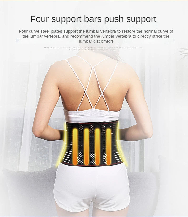 Lumbar Support Back Brace for Lower Back Pain,Back Brace for Men and Women,Back Support Belt with Dual Adjustable Straps
