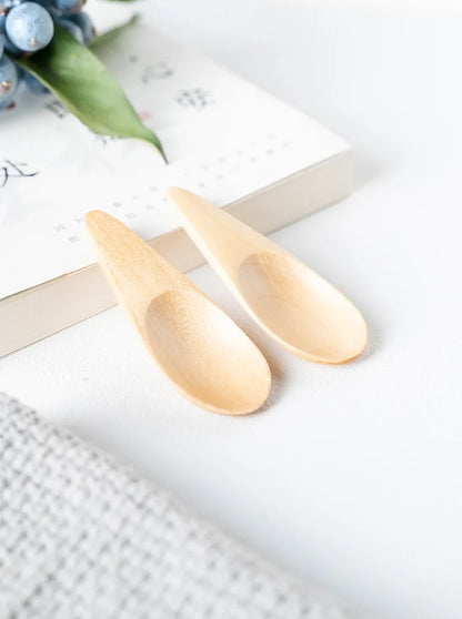 Mini Creative Tea Spoon Short Handled Small Wooden Spoon Coffee Spoon Spice Spoon Salt Spoon Milk Powder Spoon Wholesale