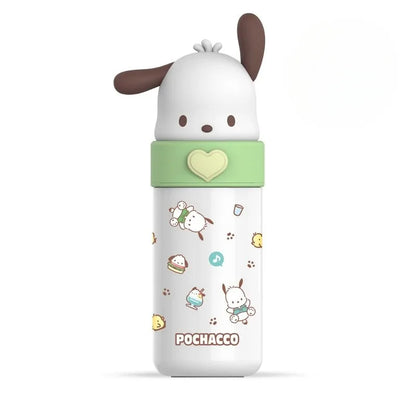 Sanrio Hello Kitty 350ml Stainless Steel Thermos Kawaii Kuromi Cinnamoroll Melody Kids Vacuum Flask Water Bottle Tumbler