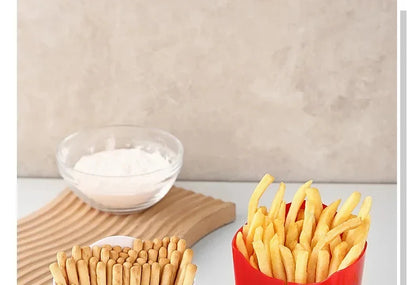 Portable Plastic French Fries Cup Snack Organizer Food Grade PP Salad Cup Square Salad Bowl