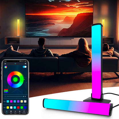 Smart LED Light Bars RGB Smart 16 Colour TV Backlights Remote Music Sync Gaming Lights Rhythm Ambient Pickup Lamp Mood Lighting