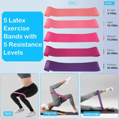 12 Pcs Pilates Loop Yoga Set, Including Yoga Ball, Tension Belt, Yoga Ring and Other Yoga Equipment, Yoga Accessories Set