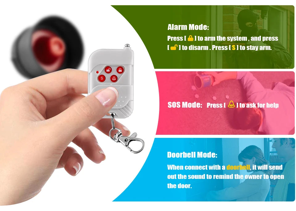 Fuers WIFI Tuya Smart Alarm System Siren Speaker Loudly Sound Home Alarm System Wireless Detector Security Protection System