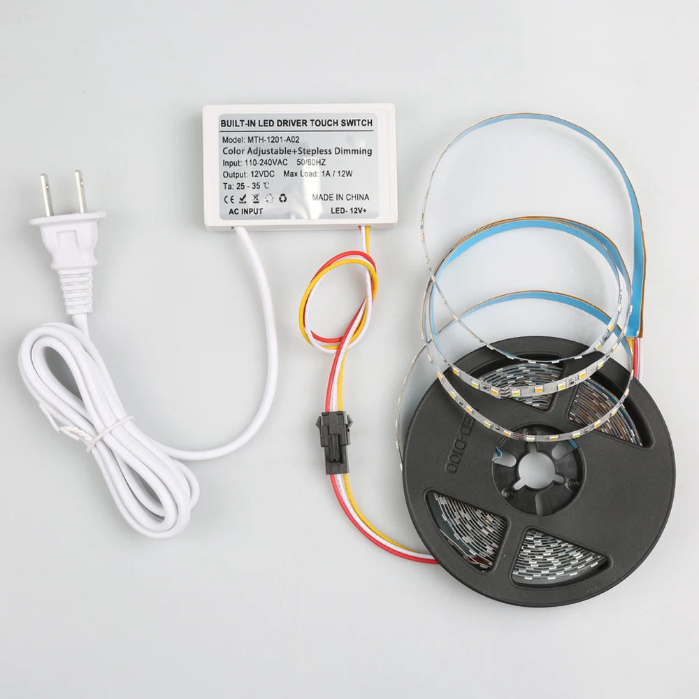 Salon Smart Mirror Light Sensor Switch Set 12V LED Light Bathroom Mirror Touch Switch Dimmer