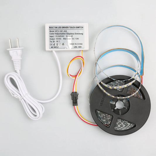 Salon Smart Mirror Light Sensor Switch Set 12V LED Light Bathroom Mirror Touch Switch Dimmer