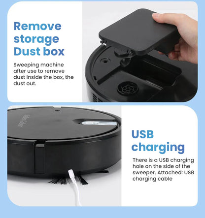 5 in 1 Wireless Smart Robot Vacuum Cleaner Multifunctional Super Quiet Vacuuming Mopping Humidifying For Home Use Home Appliance
