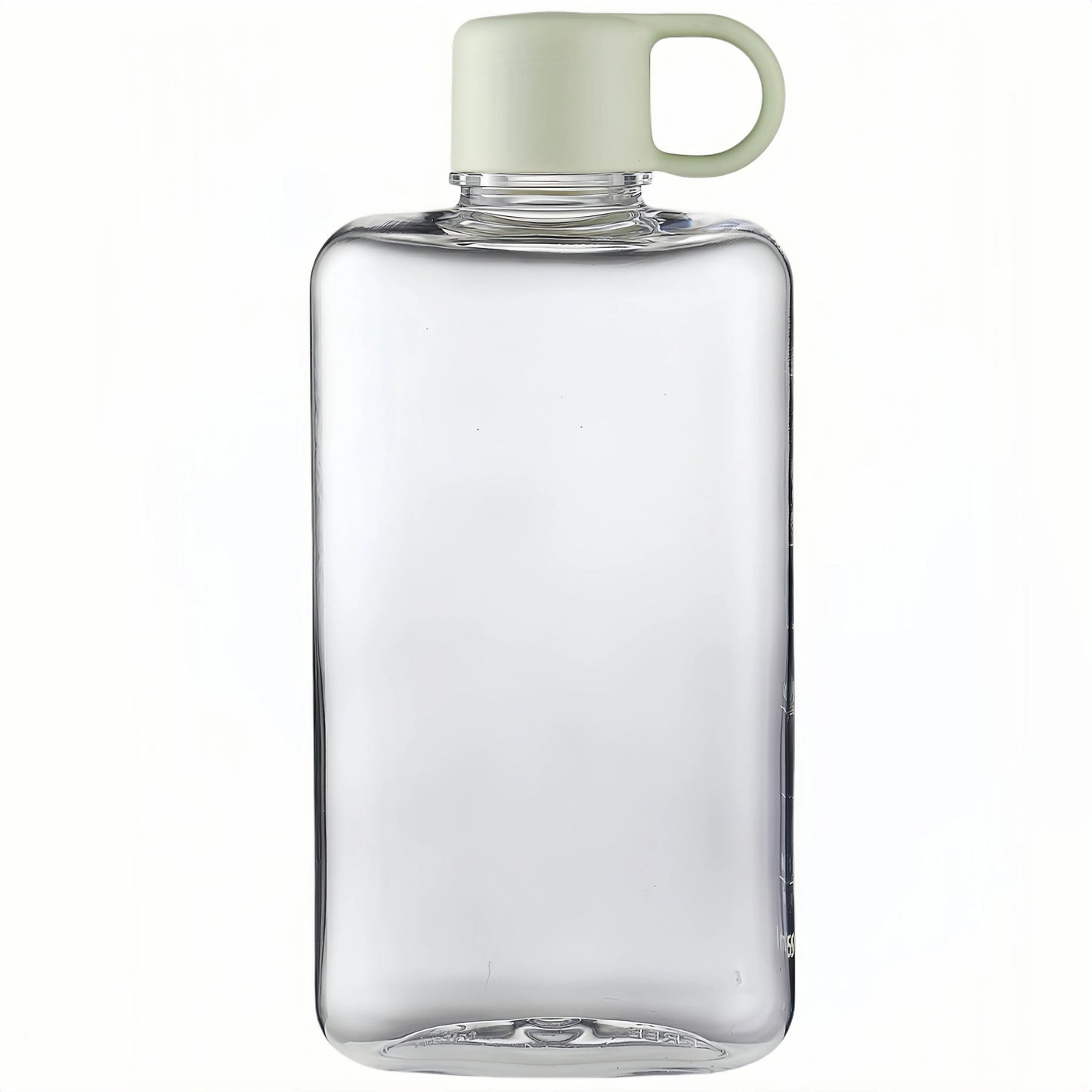 Water Botlte Flat Bpa Free Sport Clear Plastic Crystal Drinks Kettle Notebook Milk Juice Transparent Drinkware Birthday Gift