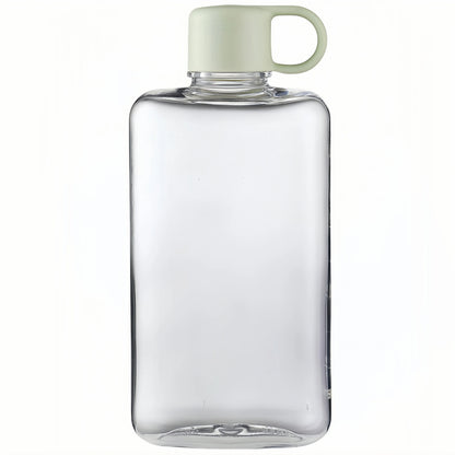 Water Botlte Flat Bpa Free Sport Clear Plastic Crystal Drinks Kettle Notebook Milk Juice Transparent Drinkware Birthday Gift