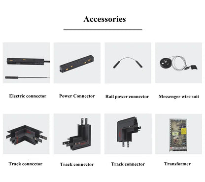 Magnetic Track Light Grille Flood Lamp Modern Embedded Flexible Linear Fixture LED Spotlight DC48V Ceiling Indoor Living