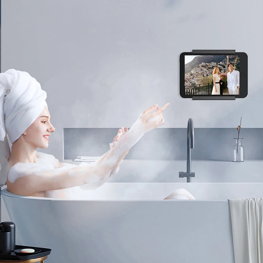 Universal Wall Mounted Tablet Stand Holder Wall Mount Bracket Stabilizer Kitchen Tablet Holder For All Tablet Phones Accessories