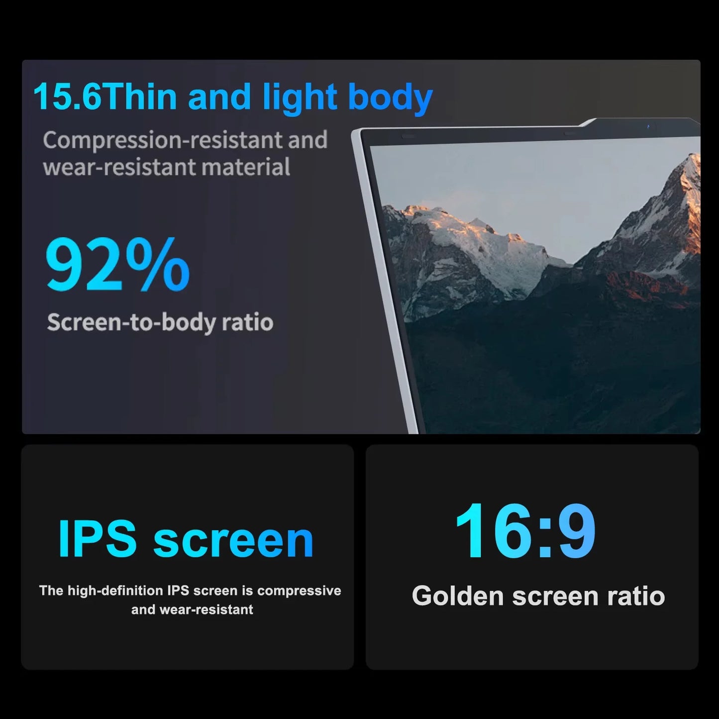 15.6 inch Gaming Laptop Computer Intel Core i7 6500U Windows 11 Pro 16GB DDR4 512GB 1TB SSD Portable Notebook PC Gamer Laptops